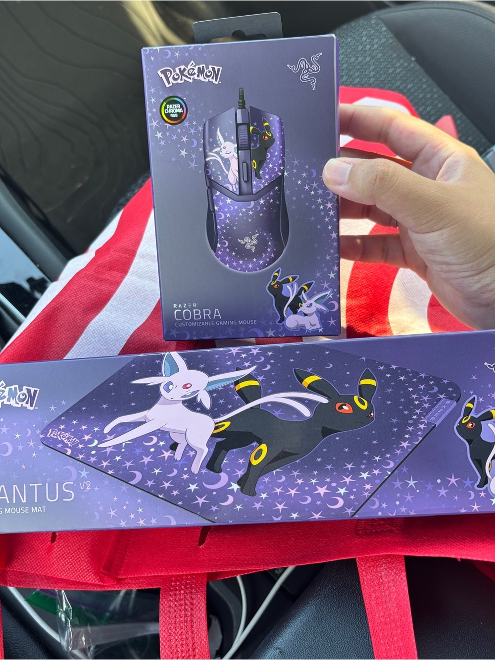 Razer x Pokemon Cobra Wired Gaming Mouse/Pad - Espeon & Umbreon Edition NEW